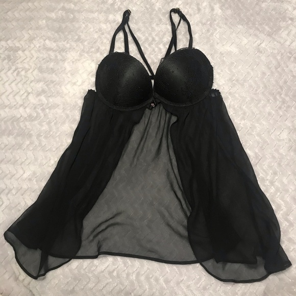 Victoria’s Secret black lingerie